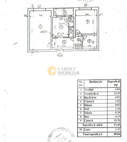 2 Camere | Decomandat | Etaj 1 | Bloc 1981 | Creditabil - 1
