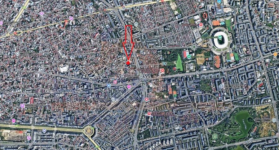 Vanzare teren 425 mp cu casa 90 mp, zona Piata Muncii