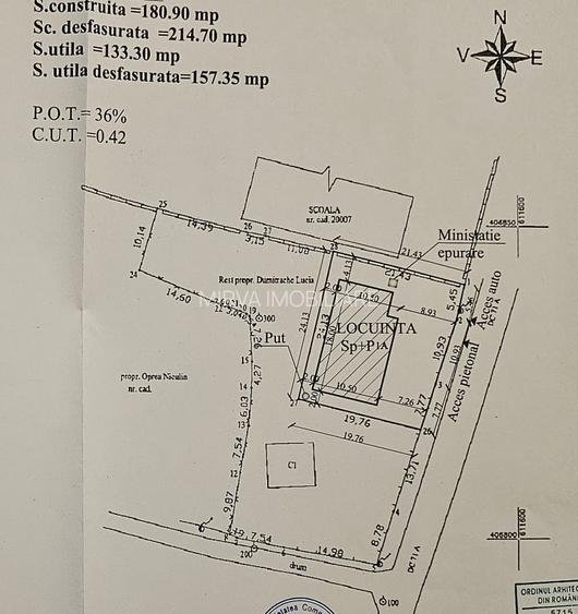 Teren de vanzare in Lapos – 1.000 mp cu fundatie casa - 1