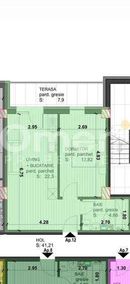 Apartament 2 camere de vânzare | Etaj 1 | Zona hotvon | Bloc nou
