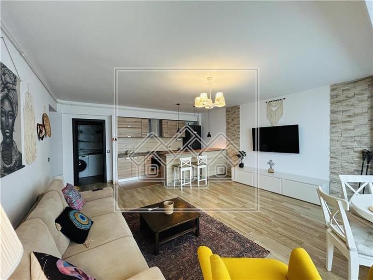 Ap cu 3 camere, balcon, mobilat si utilat, Zona D. Stanca