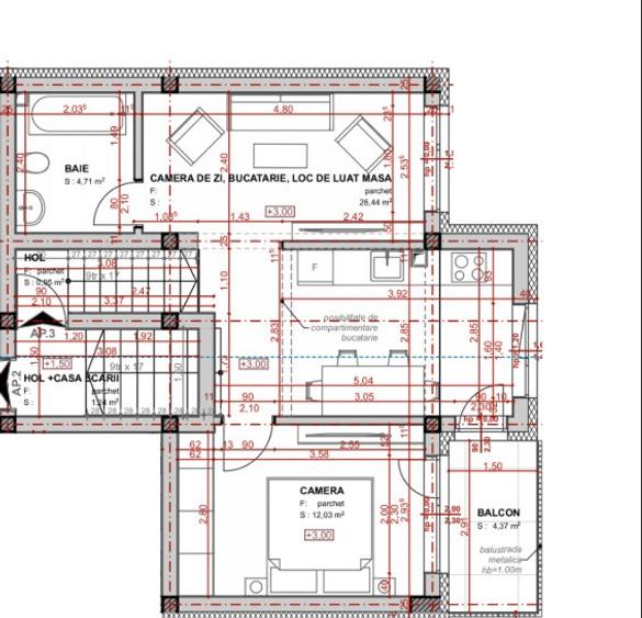 Apartament 2 camere, TVA inclus