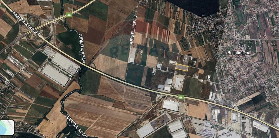 Teren Industrial 3ha/ Autostrada A2 Km 23/Dubla deschidere
