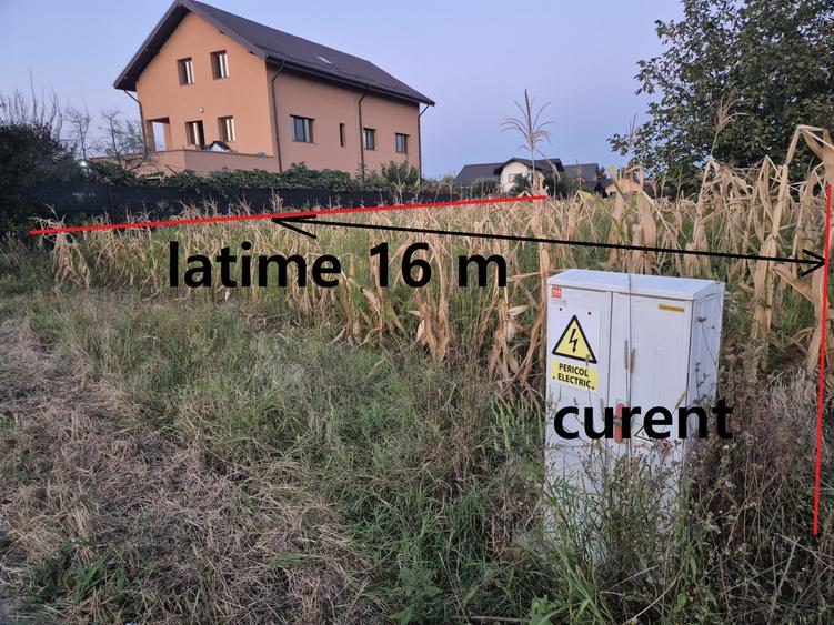 Teren pregatit pentru constructie toate utilitatile 1750 mp. Negociabil