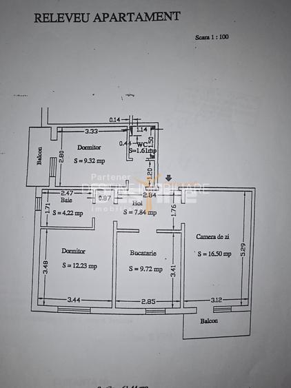 Apartament de vânzare | Zona TÂRGU CUCU | semidecomandat, 3 camere - 14