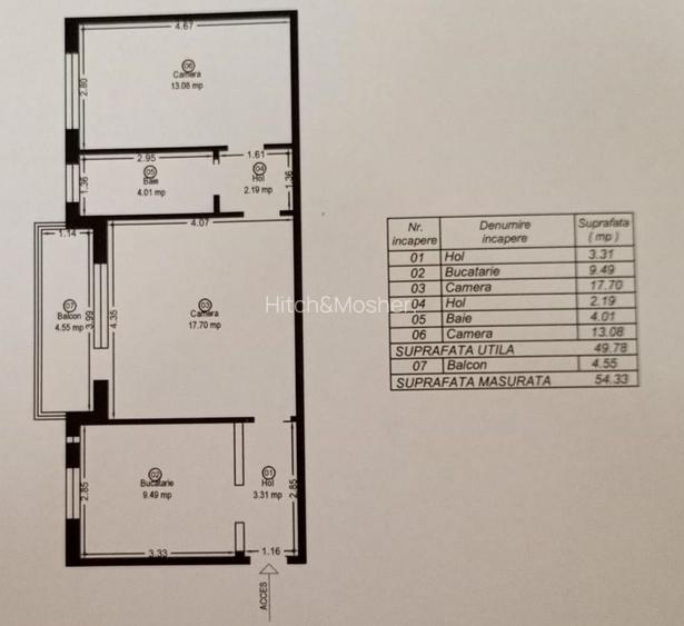 Apartament cu 2 camere de vânzare în zona Sagului - Comision 0% - 13