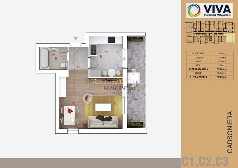 Garsoniera de vanzare, finisaje noi - zona metrou Aparatorii Patriei - 1