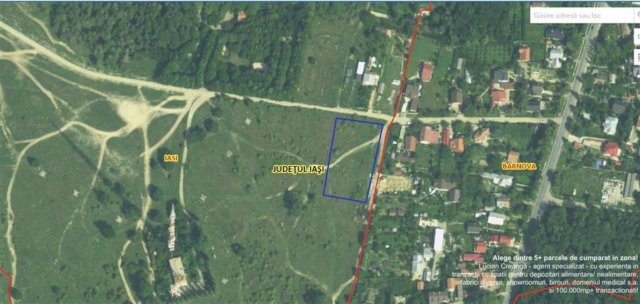 Teren pe platou Bucium, construibil, 4000mp
