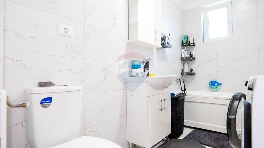 Dobroesti - vanzare apartament 2 camere mobilat complet, cu terasa