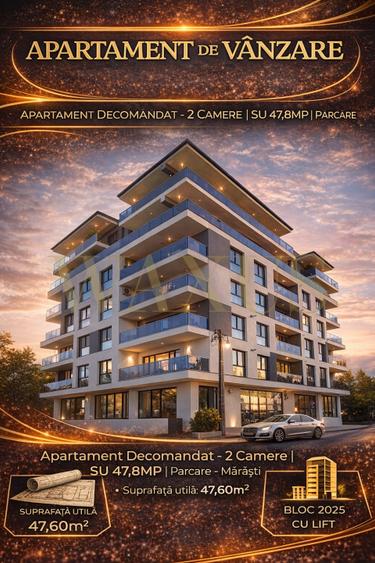 Apartament decomandat - 2 camere I Parcare - Marasti