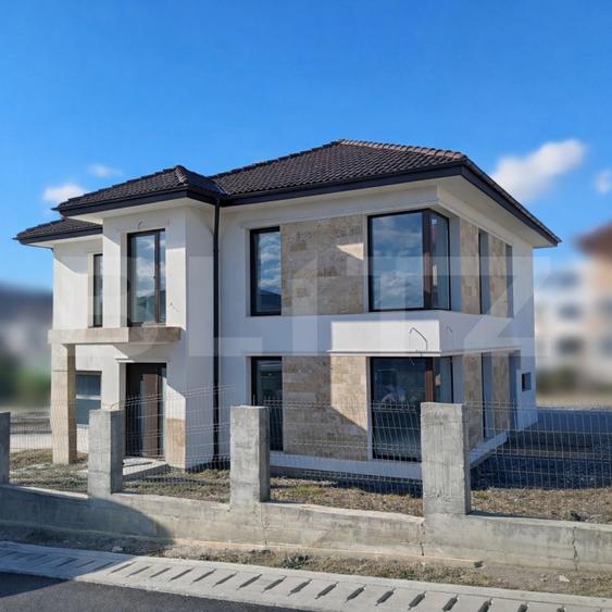 Casă individuală premium, 191mp utili, teren 500mp, garaj–la intrare in Chinteni
