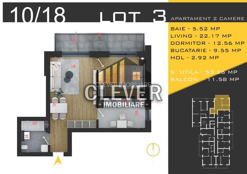 Apartament 2 camere, Comision 0%, Pallady - metrou Teclu