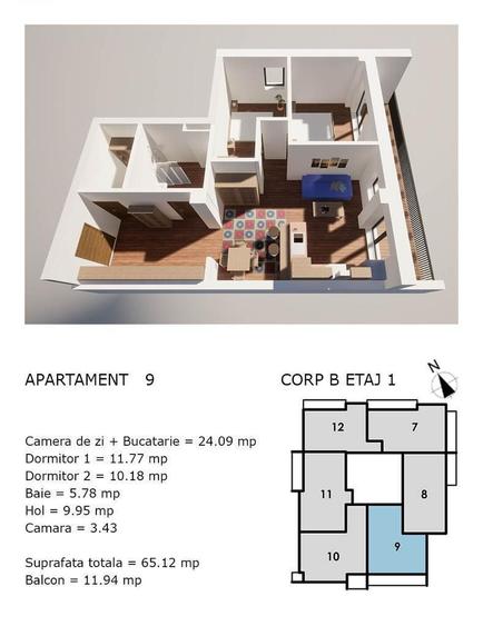 Apartamente NOI cu CF, Corneliu Coposu, direct la dezvoltator!