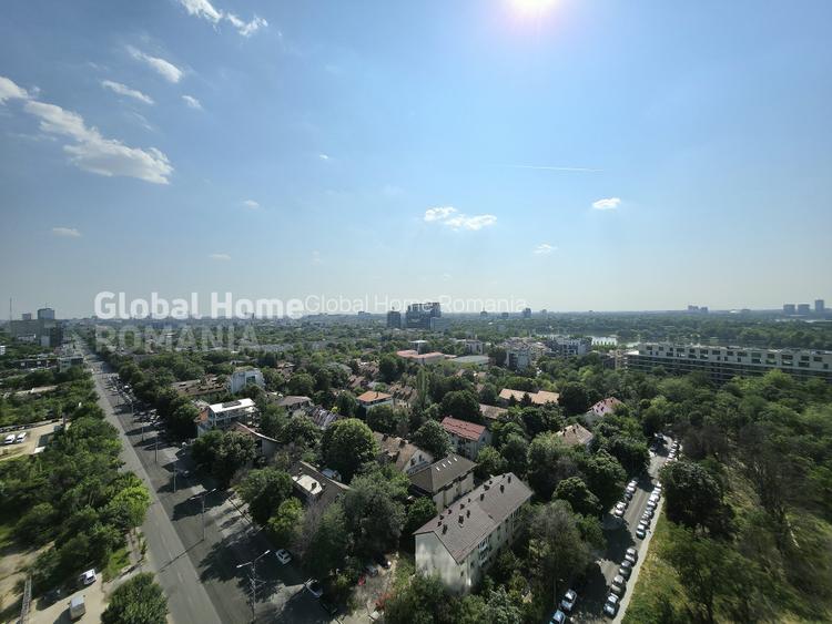 Panoramic View 16 Floor • 4 Rooms + 2 Parking • One Verdi Park • Floreasca - 10