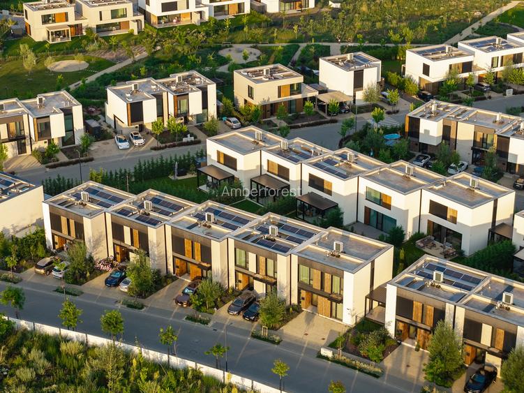 Vilă eficientă energetic cu 2 dormitoare și grădină privată | Amber Forest