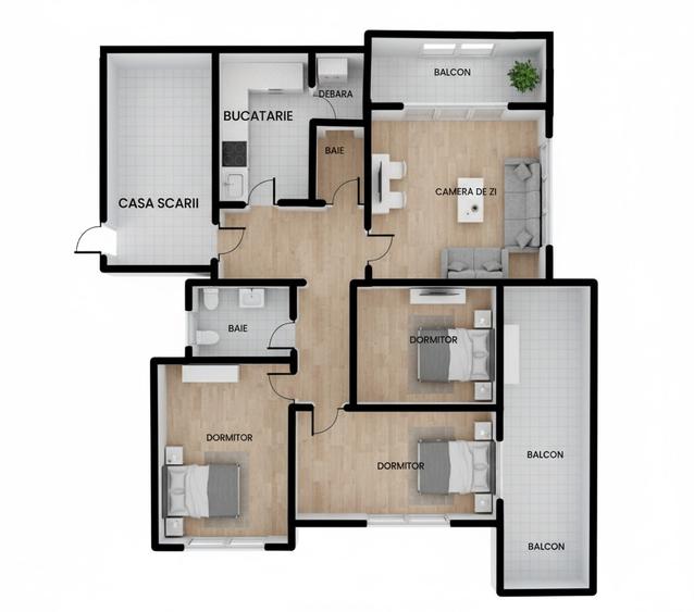 Apartament 4 camere de vanzare Centru