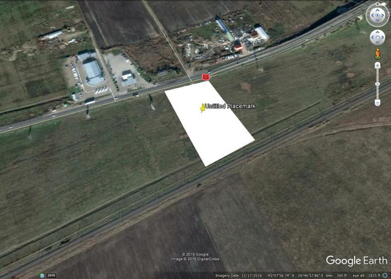 Teren de vanzare Buzau E85 vis-a-vis de Ford, Lukoil