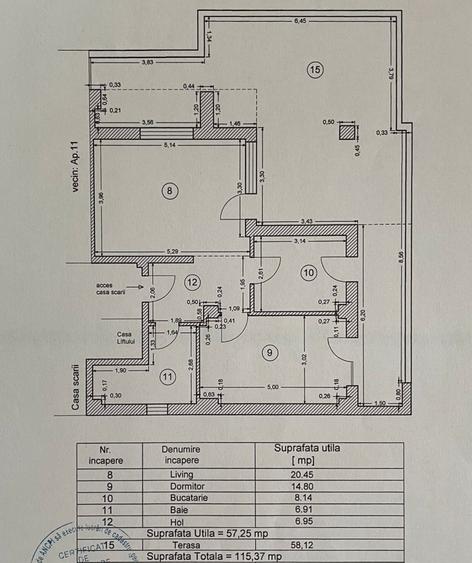 TOMIS 3 - APARTAMENT 2 CAMRE CU TERASA , 120 MP !