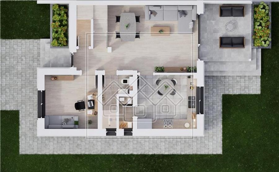 Casa cu 5 camere, 116 mp utili, teren 306 mp - Allegra Residence