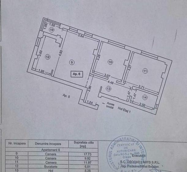 39977 Apartament 3 camere bloc nou km 4