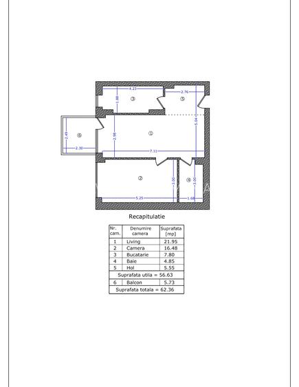 Apartament NOU cu 2 camere - zona Sisesti - 7
