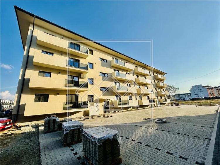 Apart. 3 camere si balcon, 61.2mp utili, predare la alb, Doamna Stanca