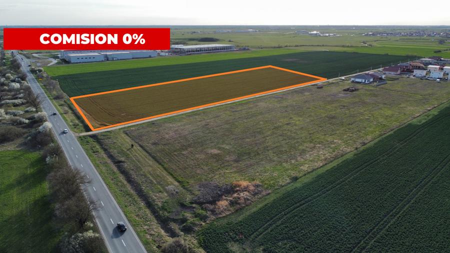 Timisoara Nord - Lot industrial: 4923mp - PUZ - utilitati complete - comision 0%