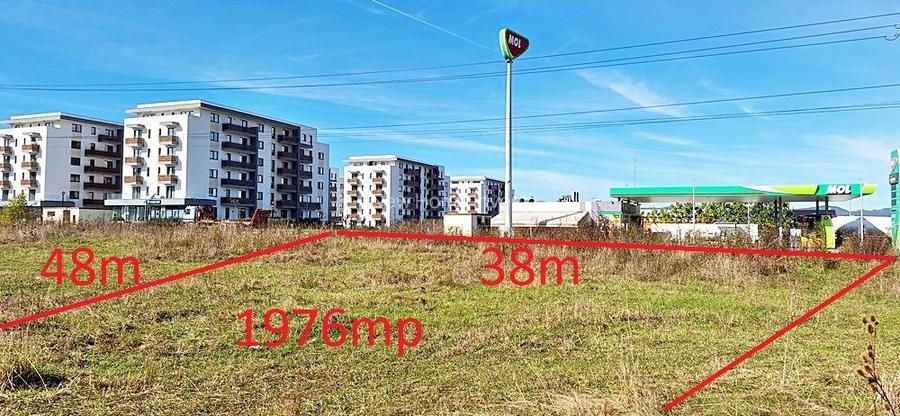 Intrare in Rasnov dinspre Brasov, zona de case noi, teren de 1976mp, - 3