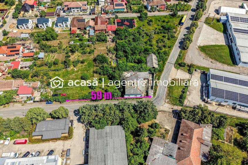 Teren de 1261 mp pe colt, in Aradul Nou, cu front de 60 m + 23 m