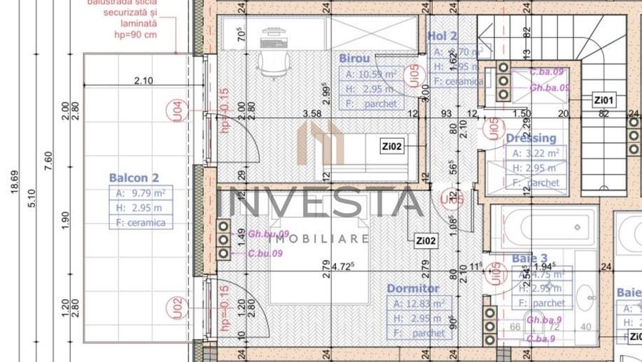 Apartament premium cu 3 camere si parcare de inchiriat, zona Centrala!