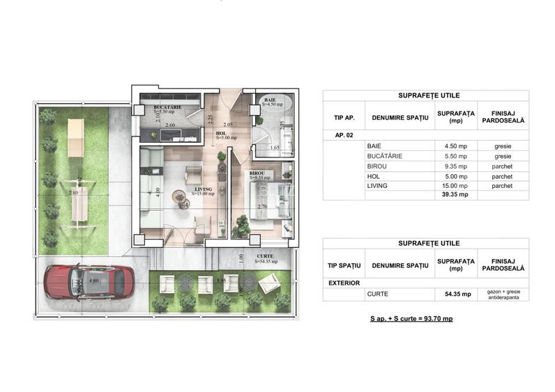 Apartament 2 camere, 39 mp, loc de parcare inclus, zona Galata - 13