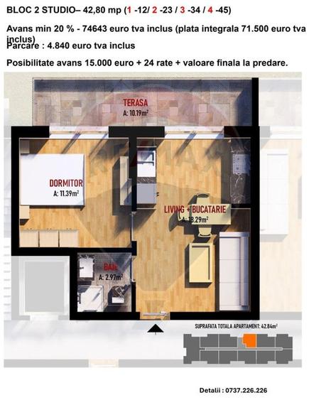 Vanzare apartamente noi - garsoniere tip studio, 2 si 3 camere Fundeni