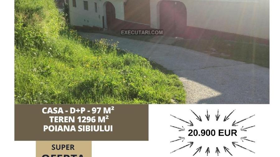 Casa - D+P - 140 m² + Teren 1296 m², Poiana Sibiului