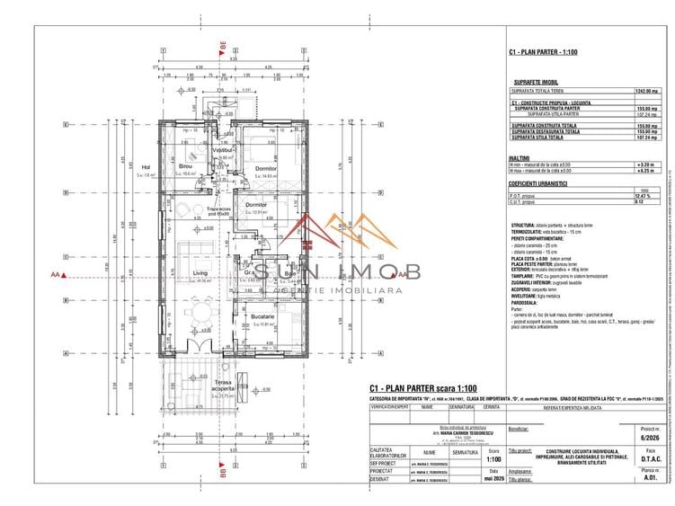CASĂ NOUĂ P+M DE VÂNZARE | CORNU DE JOS | TEREN 1.242 MP