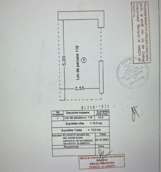 Apartament 2 camere Postalionului, parcare inclusa in pret