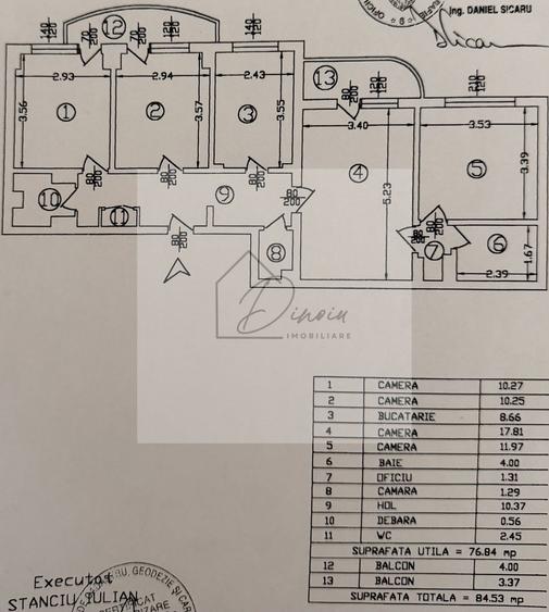 4 camere Apusului Militari I CENTRALA PROPRIE I 2 bai 2 balcoane I