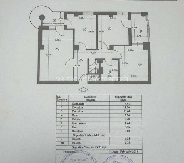 Apartament decomandat 3 camere Gavana - 8