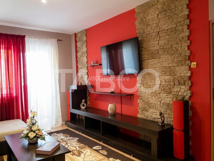 Apartament decomandat 3 camere  2 bai etaj 3 balcon zona buna Cisnadie - 3