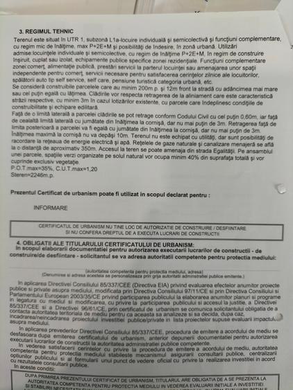 De vânzare - 2 loturi teren intravilan în Mioveni, str. Egalității.