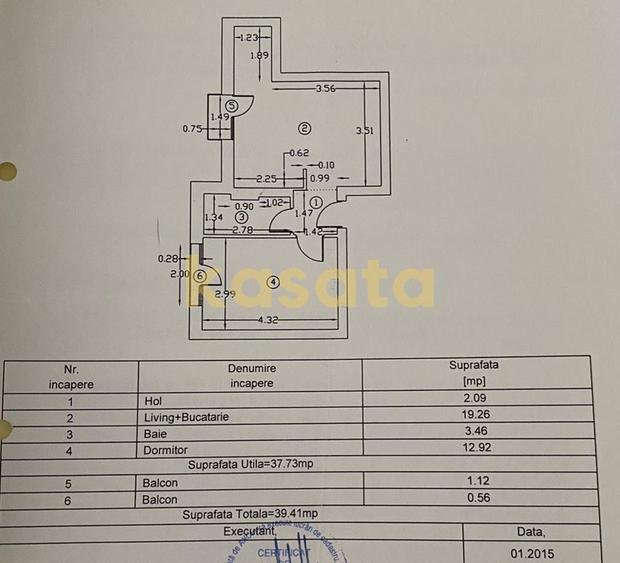 Studio 2 camere I Cosmopolis I mobilat si utilat