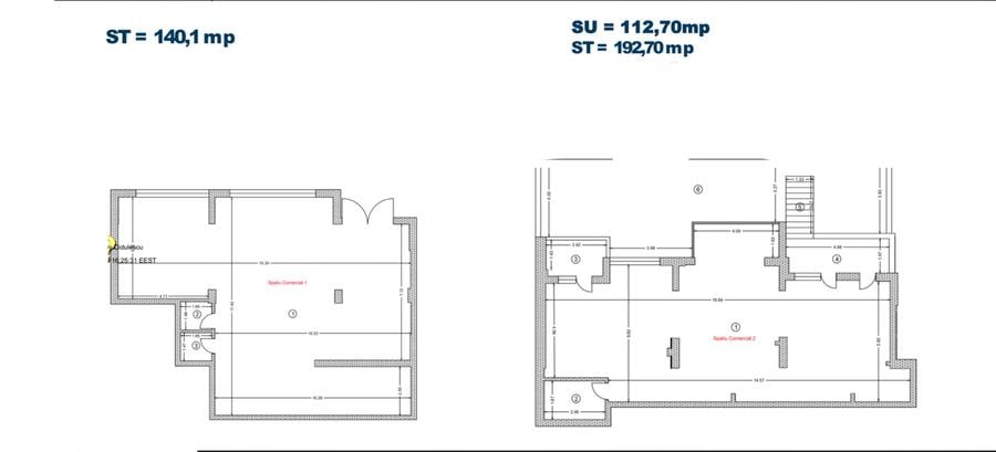 SPAȚII COMERCIALE DE VÂNZARE ȘI ÎNCHIRIERE – DE LA 30 MP LA 2.300 MP