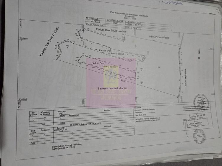 9,4 ha teren lângă DEx12 Pitești | 2,85 €/mp | loturi sau pachet