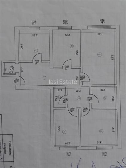 Apartament spatios cu 4 camere, decomandat, la parter - Galata - 8