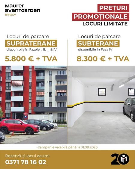 Comision 0%- Faza 4 - Avantgarden 3 - Garsonieră DECOMANDATĂ cu boxă inclusă