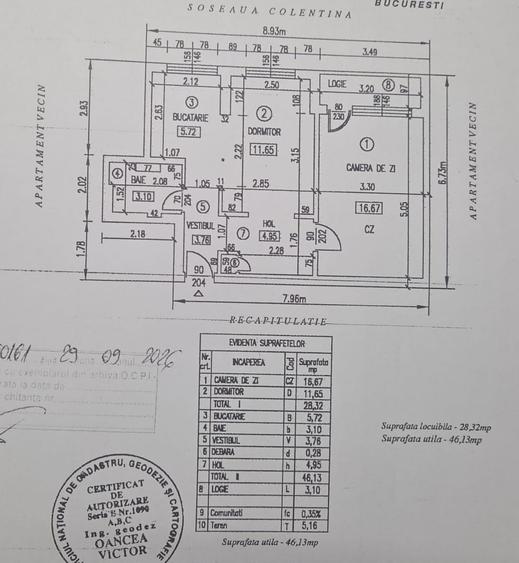Metrou Obor - Colentina - Apartament 2 camere , mobilat
