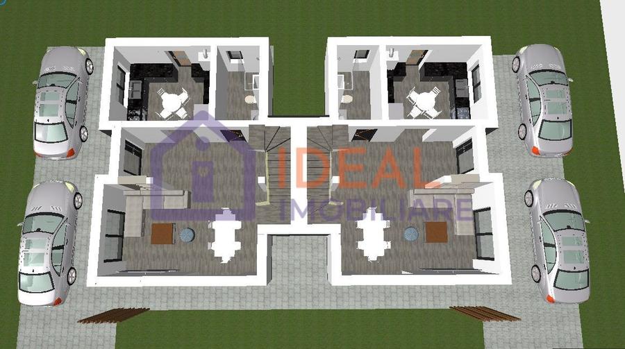 Casa cu Moderna cu 4 camere si gradina, in Selimbar
