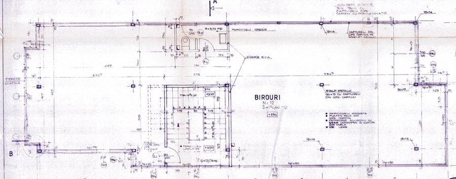 Spațiu de birouri nemobilat, 130 mp, parcare inclusă | Tei–Barbu Văcărescu
