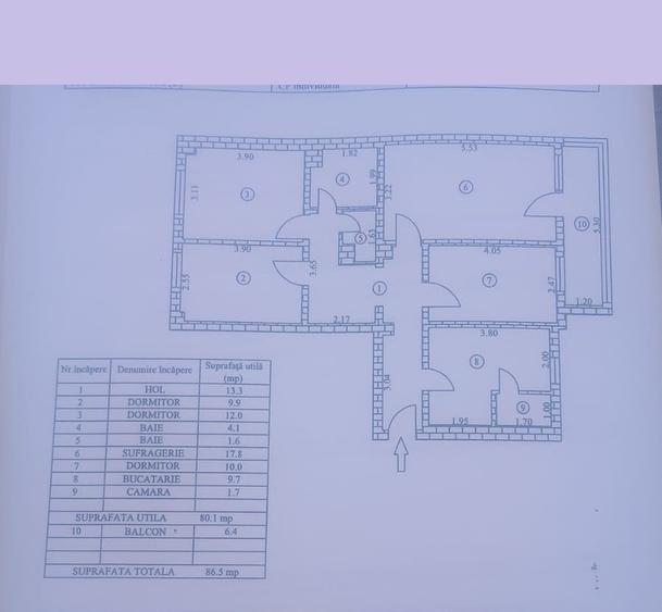 APARTAMENT cu 4 camere 86MP - CARTIER E3
