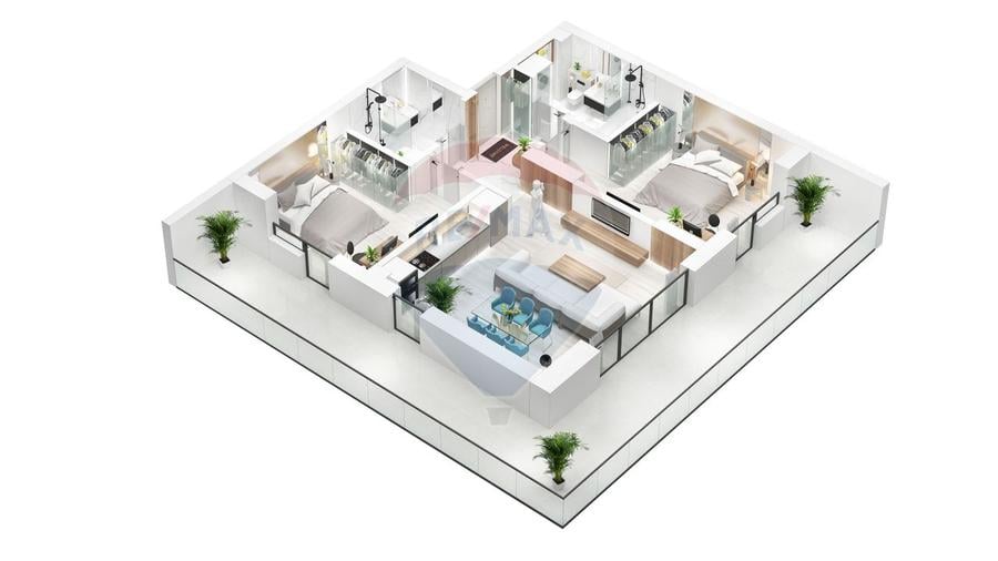 De vanzare | 3 camere | Ansamblu rezidential NOU