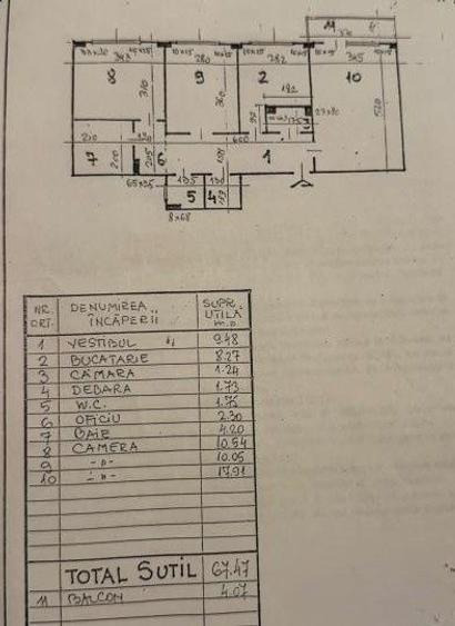 Apartament 3 camere-decomandat- Turda/ Ion Mihalache